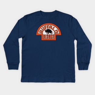 DEFUNCT - BUFFALO BISONS HOCKEY 1933 Kids Long Sleeve T-Shirt